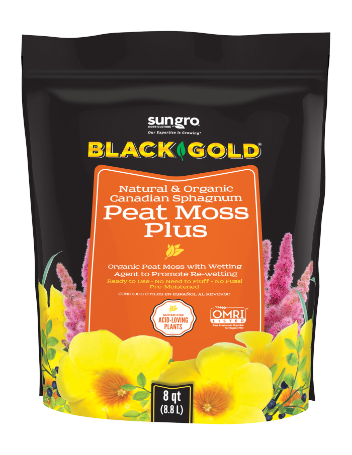 Black Gold Peat Moss Plus 8Qt